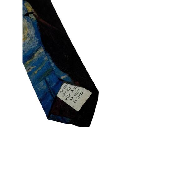 Ralph Marlin Vincent Van High Starry Night 1994 Vintage Novelty Necktie - Picture 6 of 6